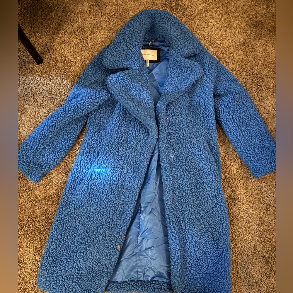BCBGeneration Blue Sherpa Jacket